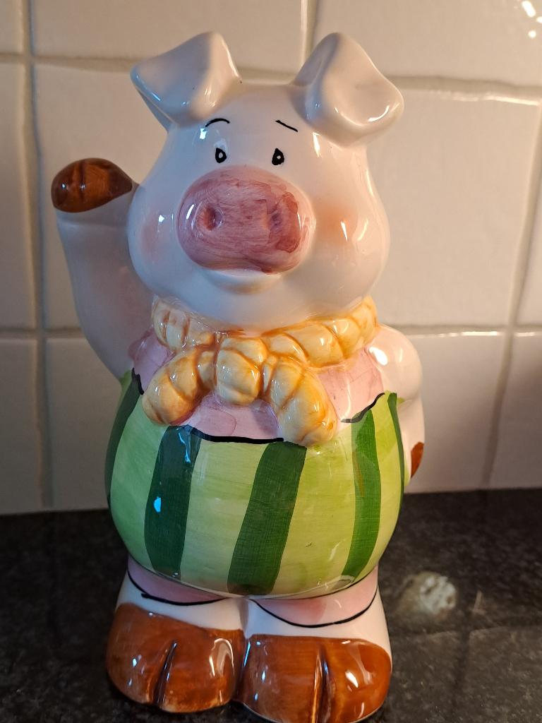 Spaarpotten konijn en varken, Verzamelen, Ophalen, Zo goed als nieuw, Steen, Aardewerk of Keramiek, Overige thema's