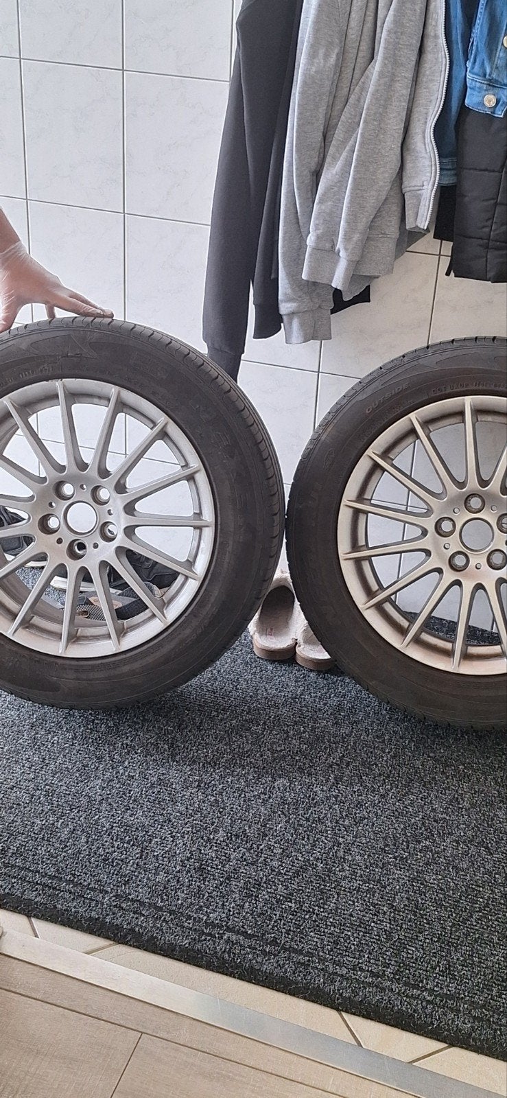 Jaguar xf 17" velgen met zomerbanden, Ophalen, Zomerbanden, Velg(en)