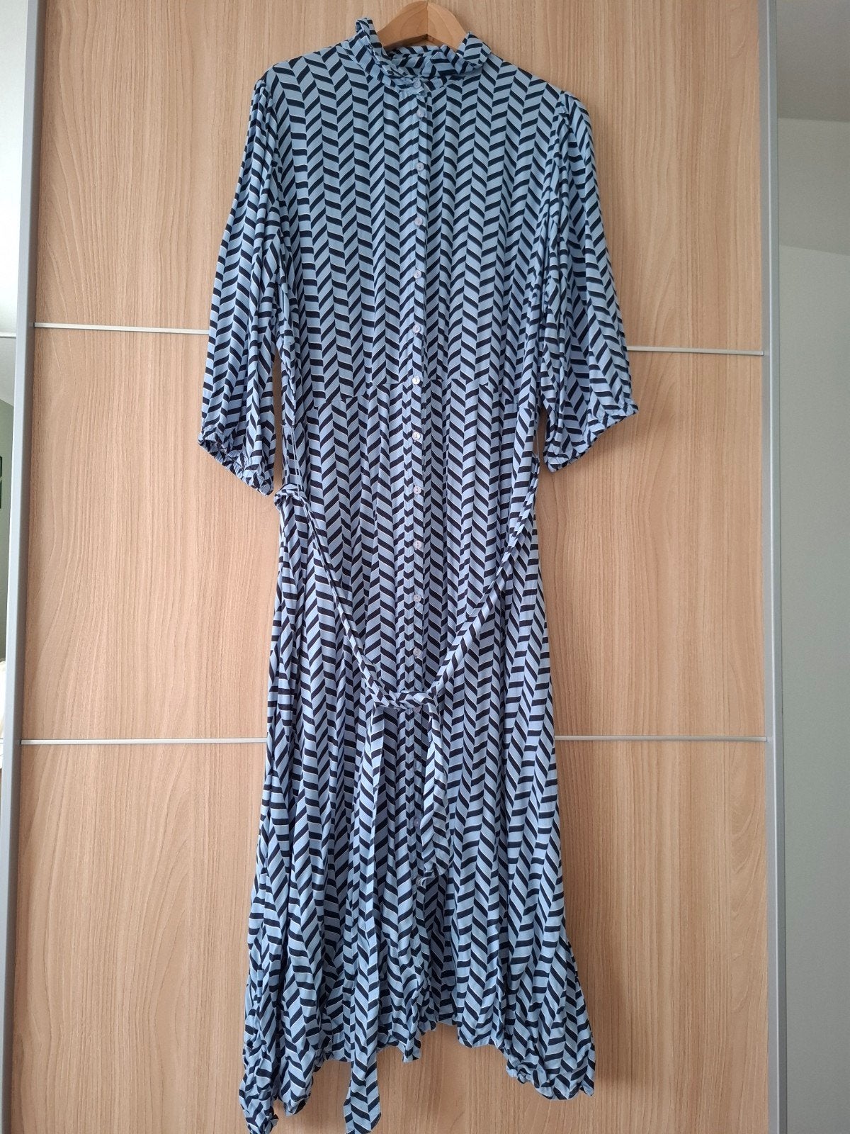 Blauw kleed maat 48, Taille 46/48 (XL) ou plus grande, Enlèvement ou Envoi, Bel & Bo, Porté