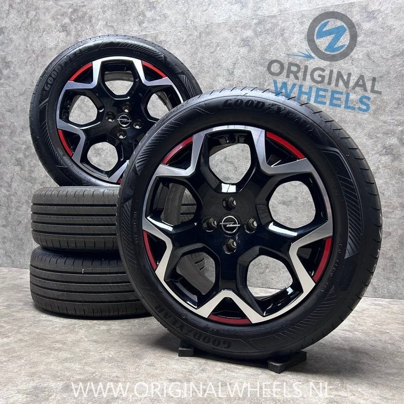 18 inch originele velgen + zomerbanden Opel Mokka, Auto-onderdelen, 18 inch, -, -, Banden en Velgen