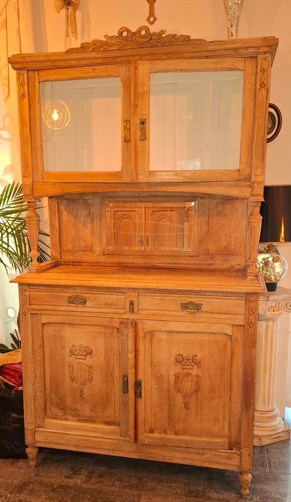 Meuble buffet vaisselier "deux corps"  epoque 1900 ., Maison & Meubles, Armoires | Buffets, Enlèvement
