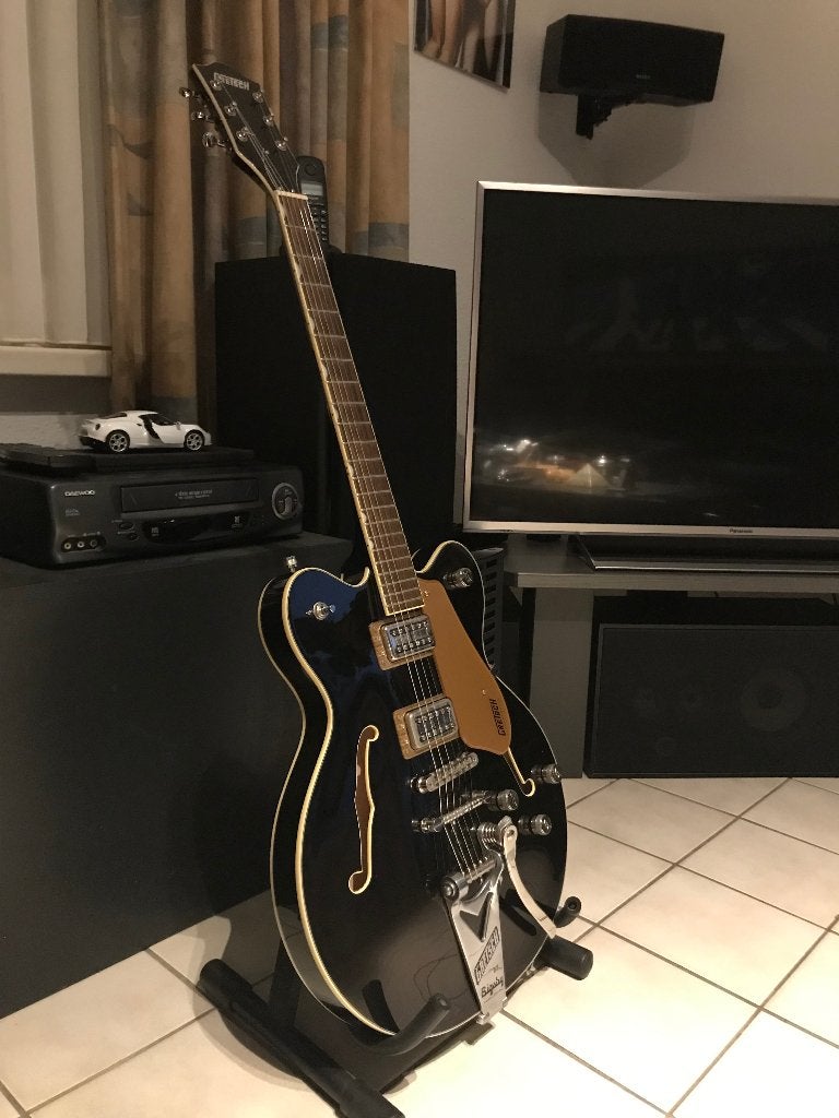 Gretsch / koffer / Strap...., Muziek en Instrumenten, Ophalen, Zo goed als nieuw, Semi-solid body, Overige merken