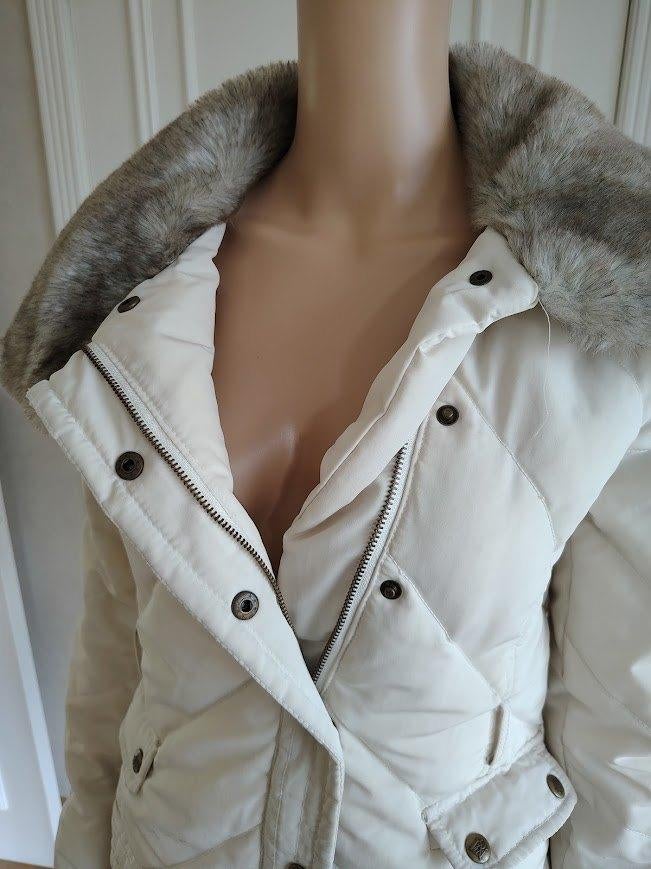 leuke donsjas met ' pelsen ' kraag' winterjas, Kleding | Dames, Jassen | Winter, Maat 34 (XS) of kleiner, Ophalen of Verzenden