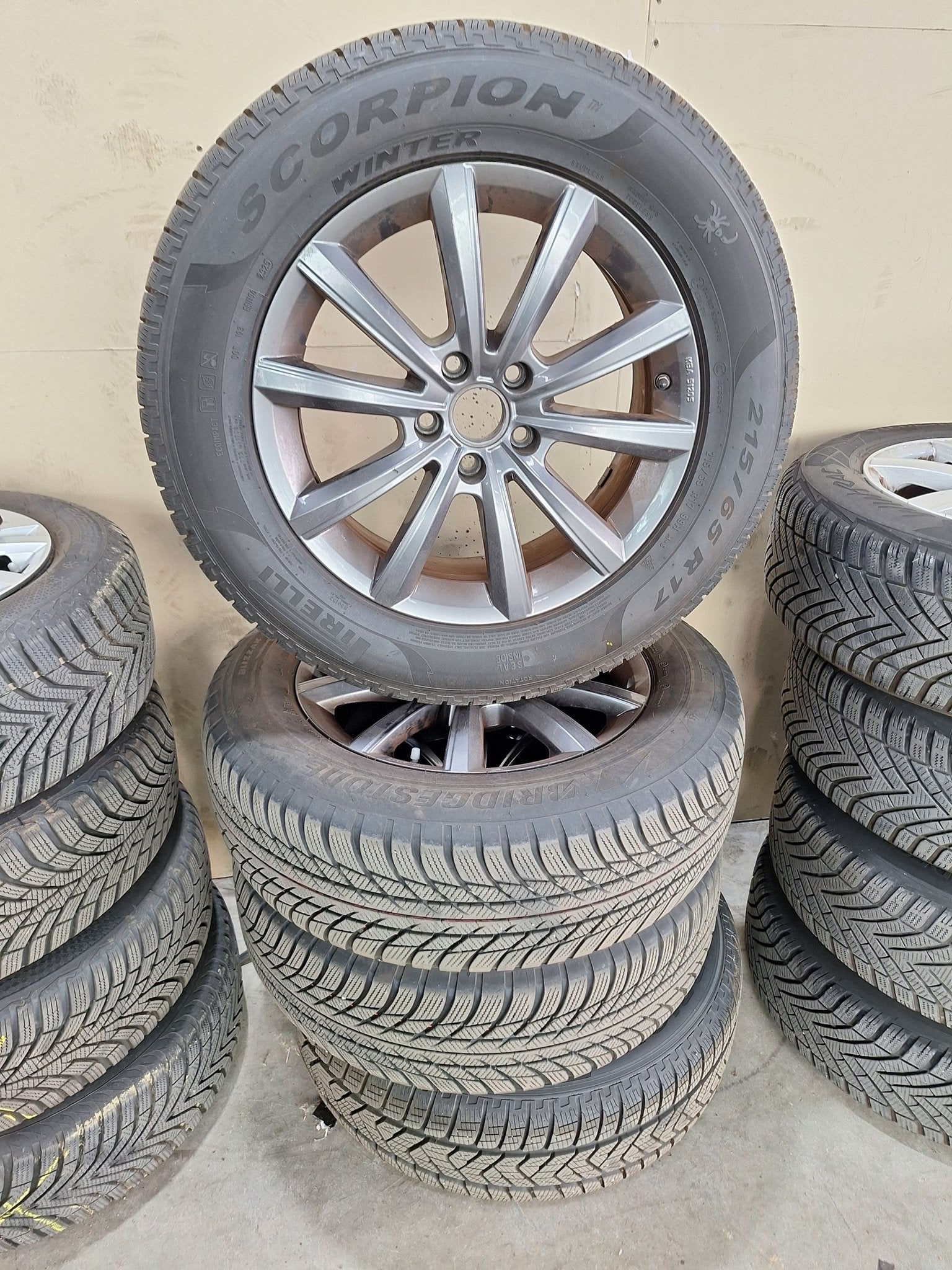 Volkswagen Tiguan Winterset 17 Inch, Ophalen, -, -, Banden en Velgen