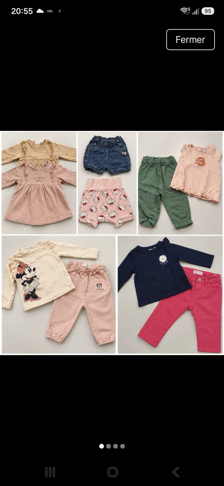 Lot vêtements (25 pièces) bébé fille 6 mois, Enlèvement ou Envoi, Comme neuf, Taille 62