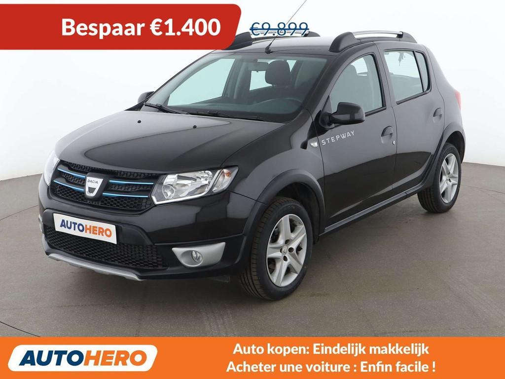 Dacia Sandero 0.9 TCe Stepway Prestige (bj 2016), Auto's, Dacia, Te koop, Sandero Stepway, ABS, Airbags, Airconditioning, Bluetooth