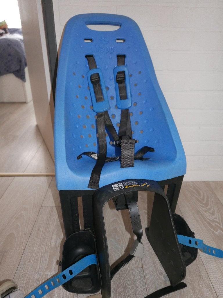 Yepp Maxi Easyfit, Fietsen en Brommers, Fietsaccessoires | Fietsstoeltjes, Ophalen, Achterzitje, Voetsteuntjes, 9 t/m 18 kg