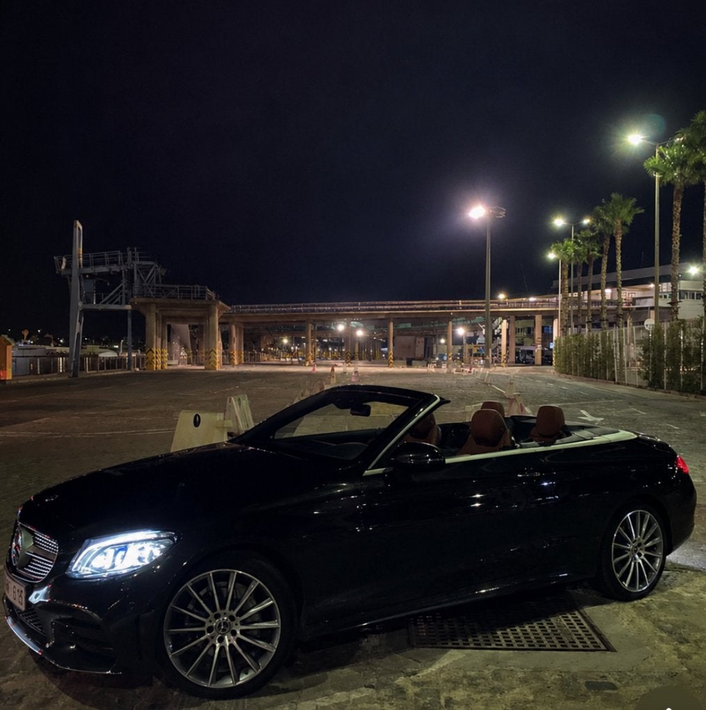 Mercedes-benz C200 Amg Line+ Zeldzame kleur+ full opties, Autos, Mercedes-Benz, Cuir, Achat, 1800 kg, Cabriolet