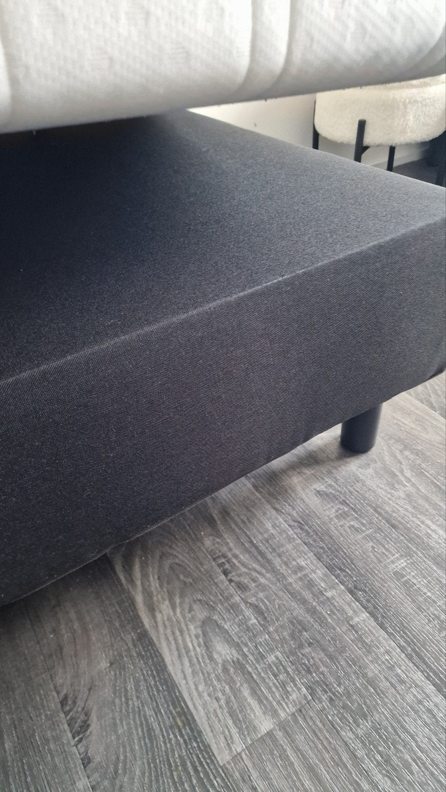 2 box springs, 90 cm, Gris, Enlèvement ou Envoi, 200 cm