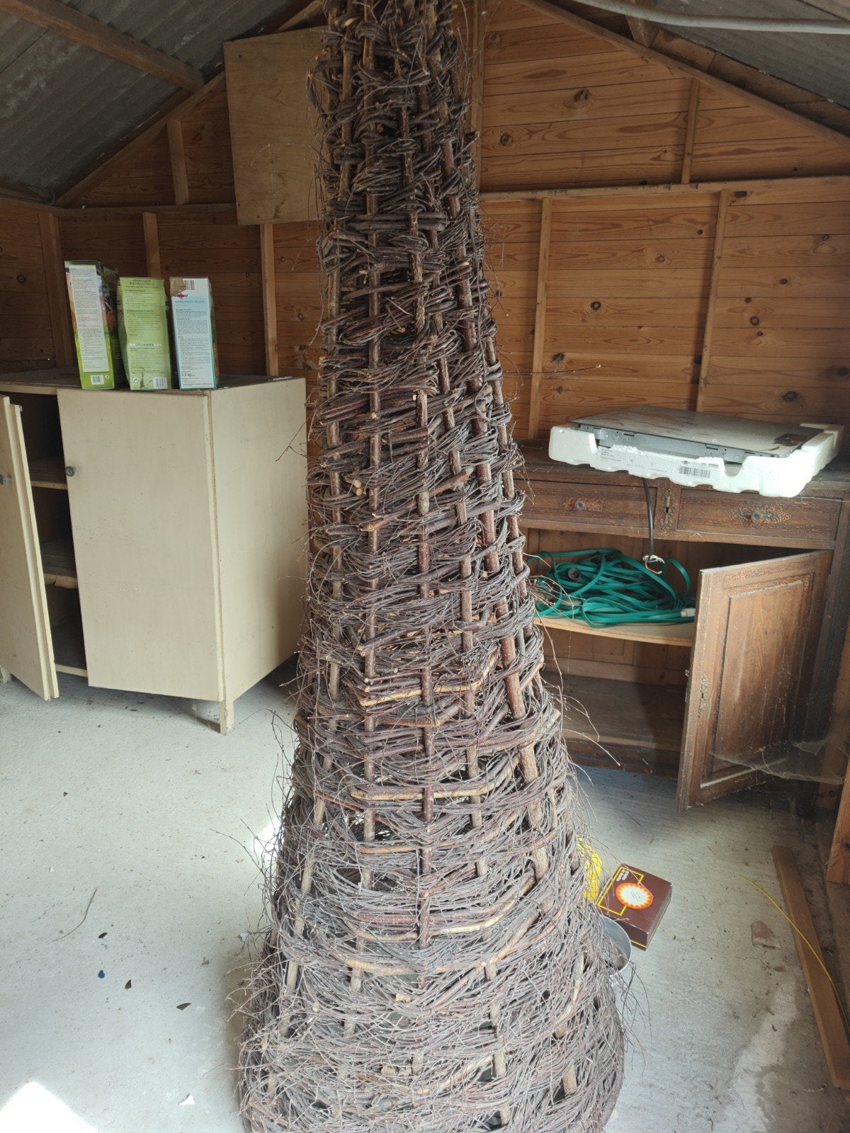 Decoratieve kerstboom uit wilgentakken (gereserveerd), Ophalen, Gebruikt
