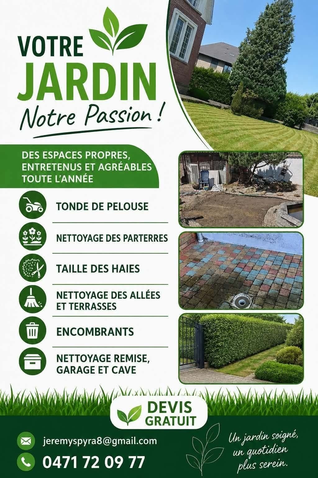 Travaux de jardin, Jardin & Terrasse, Enlèvement