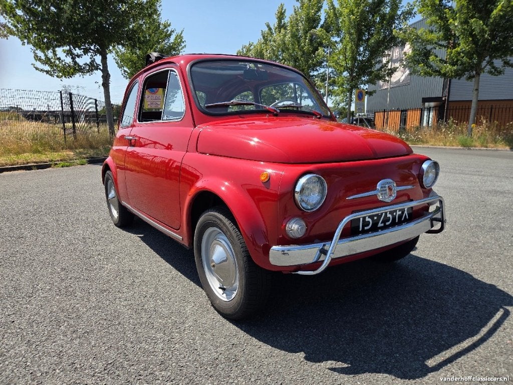 Fiat 500 F rood 1968, Autos, Oldtimers & Ancêtres, Rouge, Achat, Noir, Particulier
