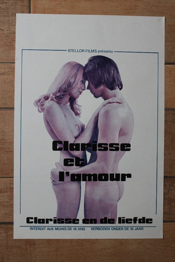 filmaffiche Clarisse et l'amour filmposter, Enlèvement ou Envoi, Rectangulaire vertical, A1 jusqu'à A3, Comme neuf