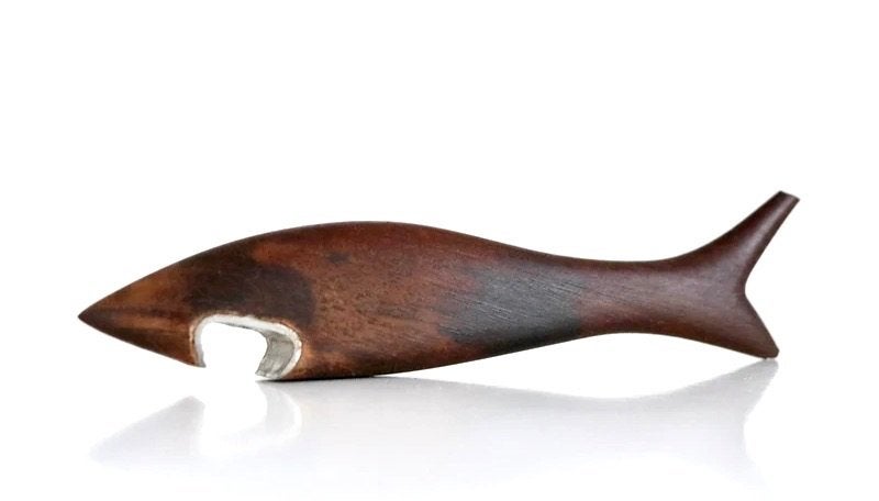 60′s Denmark Teak Shark Opener / Vintage design, Enlèvement ou Envoi