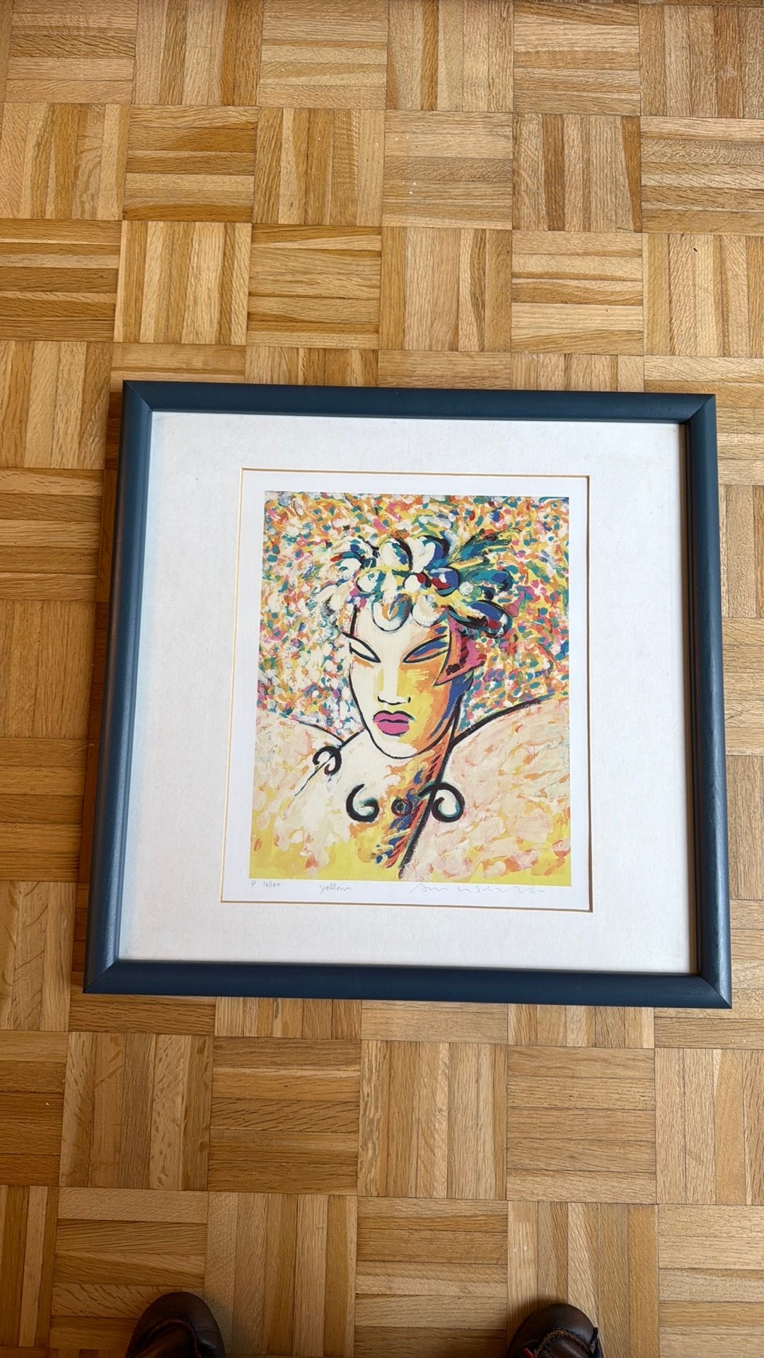 Tirage d'art signé « Yellow » — 10/100 — encadré, Édition limitée, Enlèvement