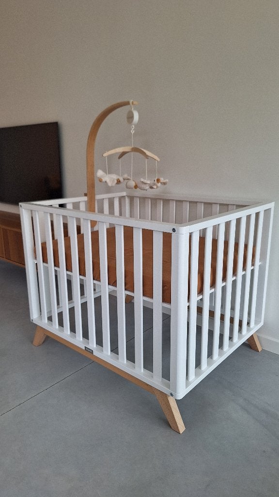 Mooi babypark van Bopita met toebehoren, Kinderen en Baby's, Ophalen, Zo goed als nieuw, Rechthoekig, In hoogte verstelbaar