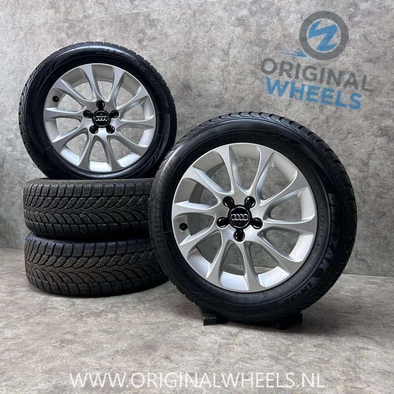 16 inch originele velgen + winterbanden Audi A3 8V0601025BM, Pneus et Jantes, Pneus hiver, 16 pouces, -