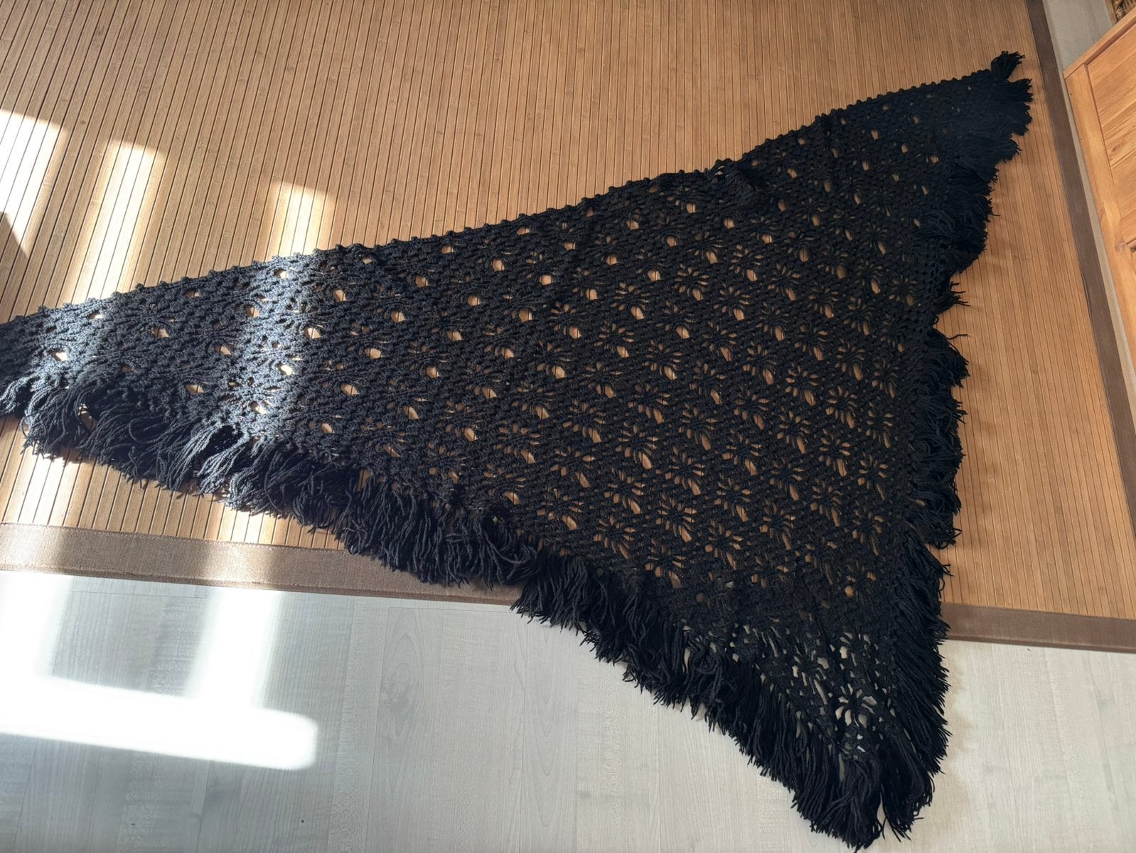Boho stola zwart, Ophalen of Verzenden, Zo goed als nieuw