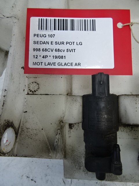 LAVE-GLACE POMPE ARRIÈRE Peugeot 107 (01-2005/05-2014), Utilisé, Peugeot