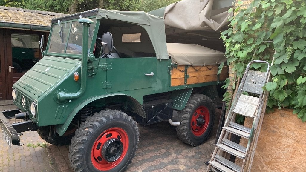 Unimog 411, Enlèvement, Utilisé