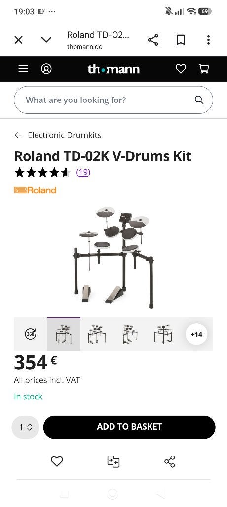 Roland TD-1KV drum, Muziek en Instrumenten, Ophalen, Zo goed als nieuw, Roland, Elektronisch