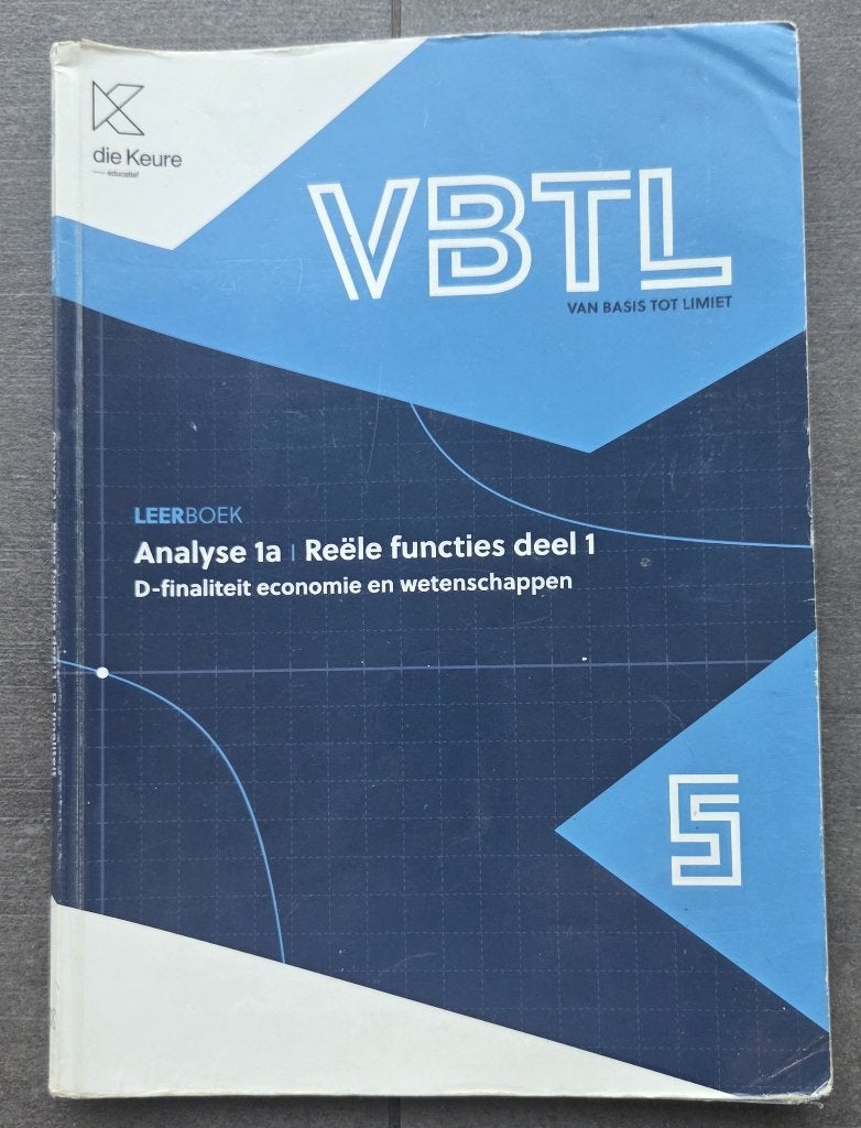 leerboek Analyse 1a: reële functies, Ophalen, Gelezen, ASO, Wiskunde A