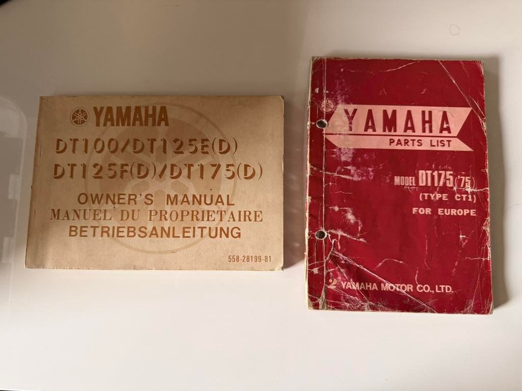 Handleiding yamaha dt125 dt175, Motoren, Verzenden, Gebruikt