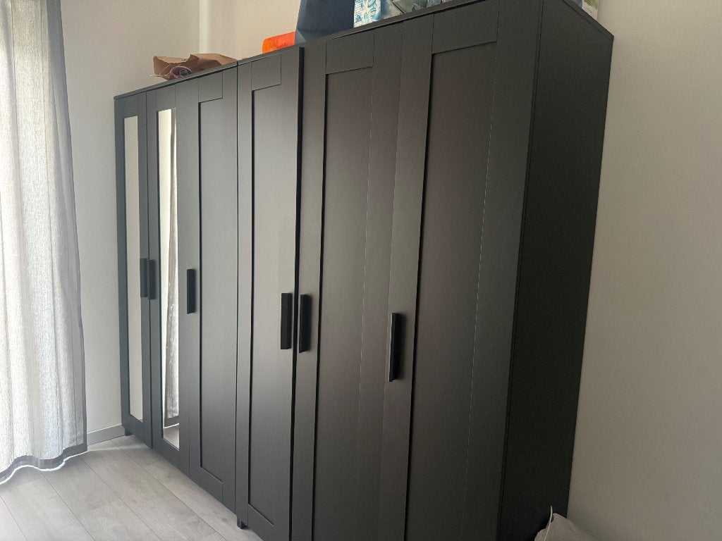 Kleerkasten zwart, Ophalen, 75 cm of meer, Met klep(pen), Zo goed als nieuw