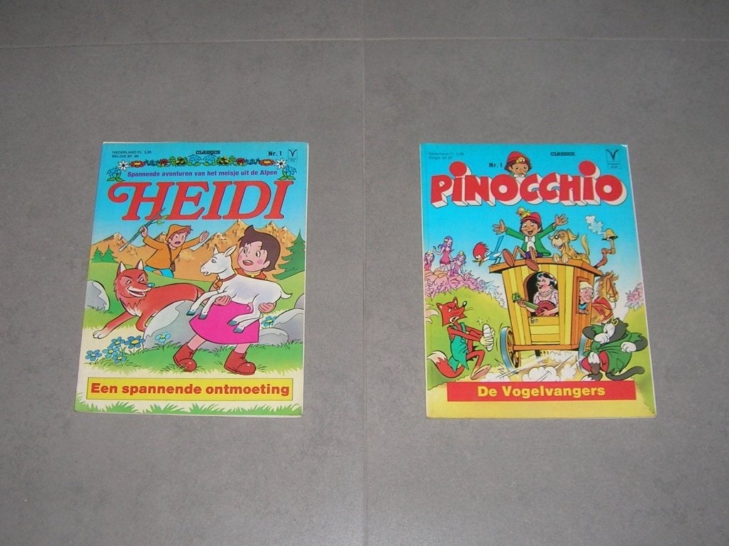 Stripverhalen Heidi en Pinocchio, Boeken, Stripverhalen, Meerdere stripboeken, Ophalen, Gelezen