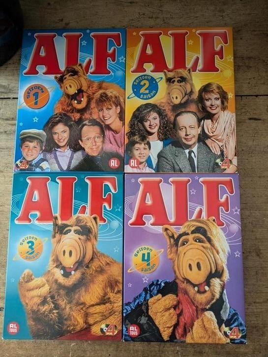 Complete tv serie Alf -  seizoen 1 t/m 4, Ophalen of Verzenden, Zo goed als nieuw, Komedie, Boxset