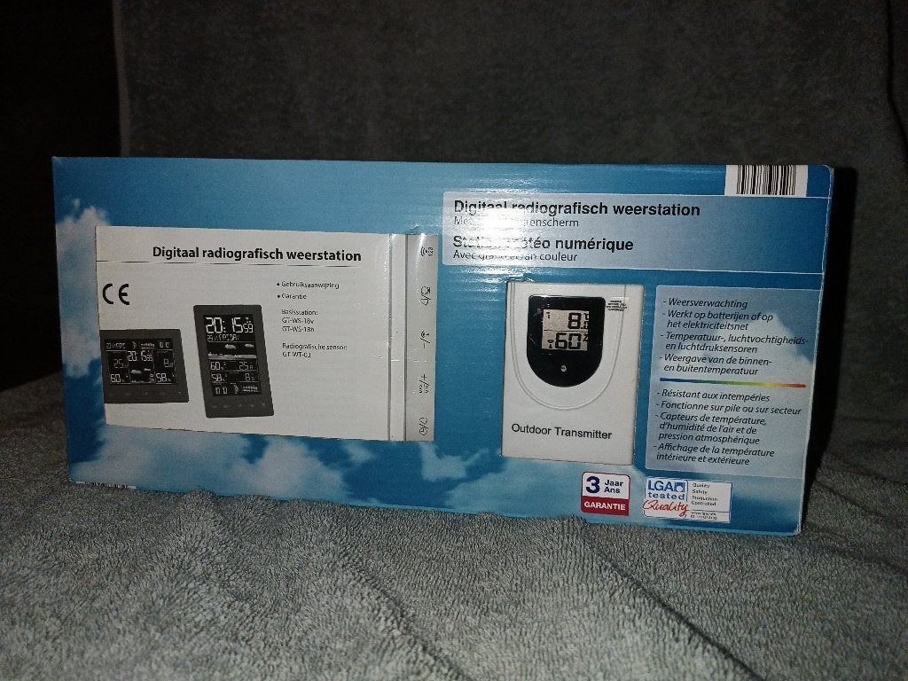 Digitaal weerstation, Enlèvement, Comme neuf, Station météo