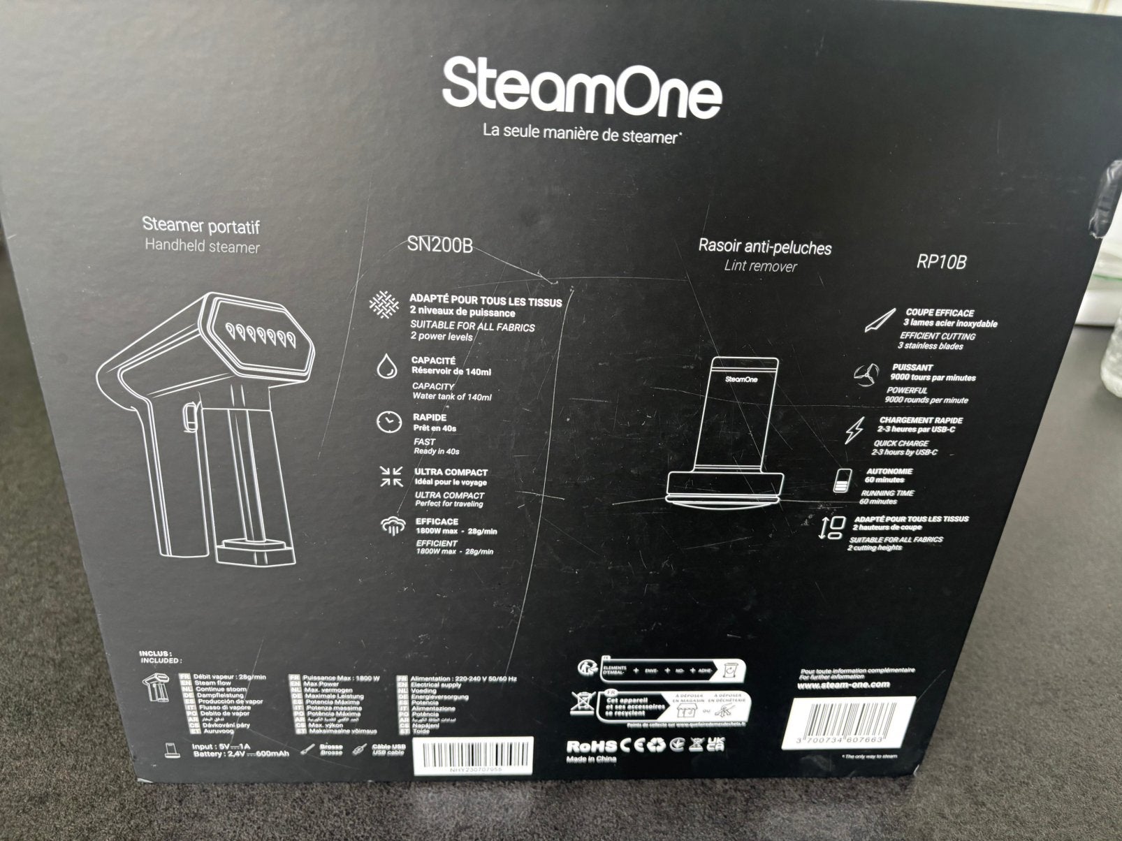 Hand stomer / kleding stomer steam one, Elektronische apparatuur, Ophalen of Verzenden, Zo goed als nieuw, Kledingstomer
