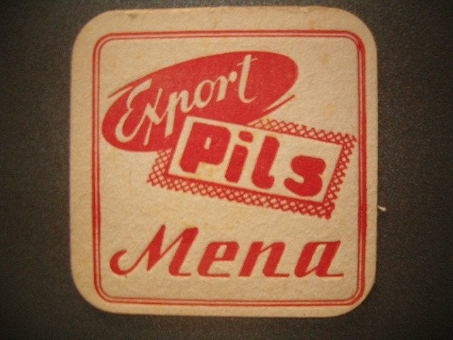 Tapis à bière Mena Rotselaar 4 : 95 x 95 mm, 84 x 84 mm, Collections, Enlèvement ou Envoi, Utilisé, Sous-bock