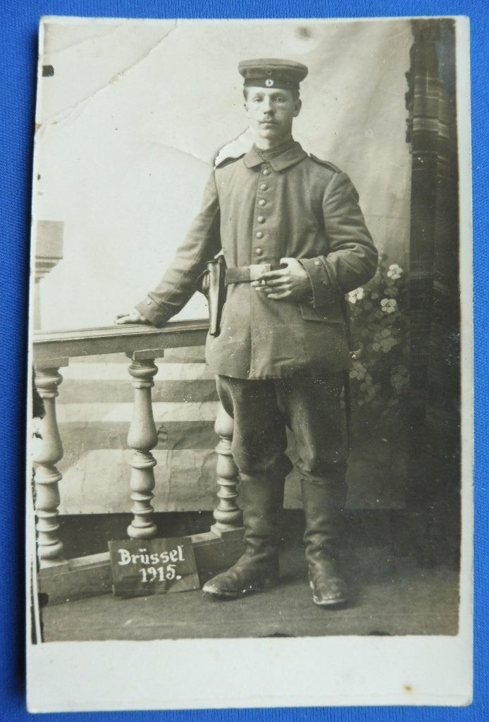 Duitse Feldpost WO1 Büssel. België 1915 – Fotokaart (D), Verzenden, Landmacht, Overige typen