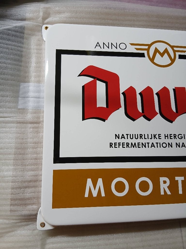Duvel emaille plaat, Verzamelen, Ophalen of Verzenden, Nieuw, Reclamebord, Plaat of Schild, Duvel