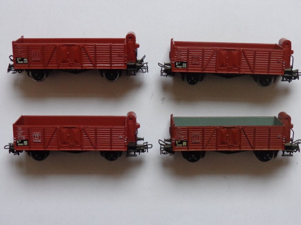 Marklin ho DB Europ Lot de 4 wagons., Enlèvement ou Envoi, Utilisé, Wagon, Märklin