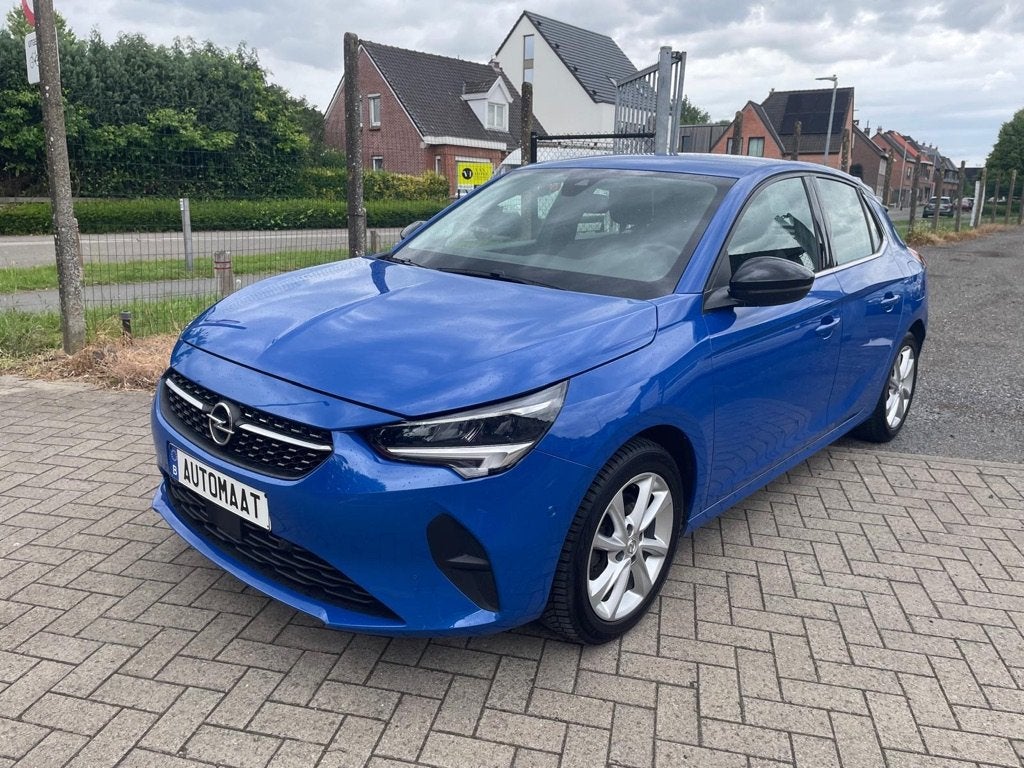Opel Corsa 1.2 benzine automaat van 08/2022 met 56000km!, Auto's, Opel, Testrit aan huis, Stof, Blauw, Bedrijf