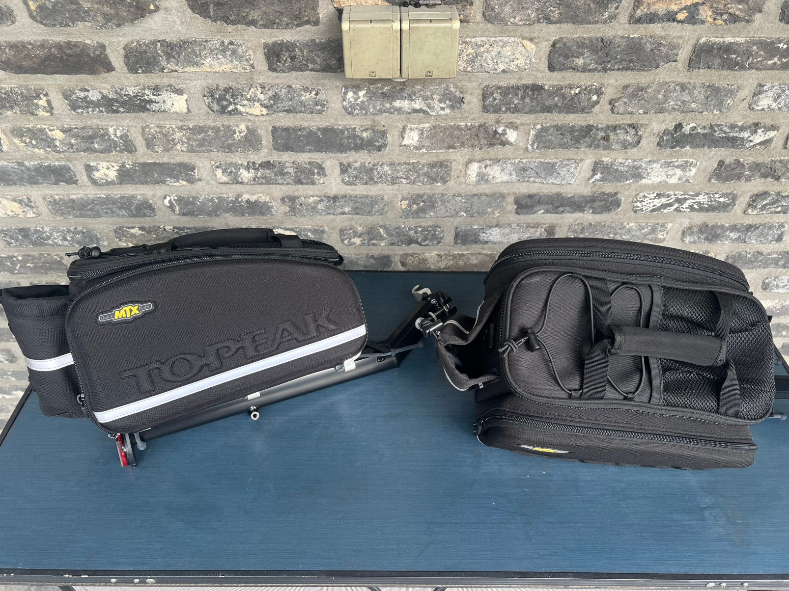 Fiets tassen + bagegedrager van Topeak, Ophalen, Zo goed als nieuw