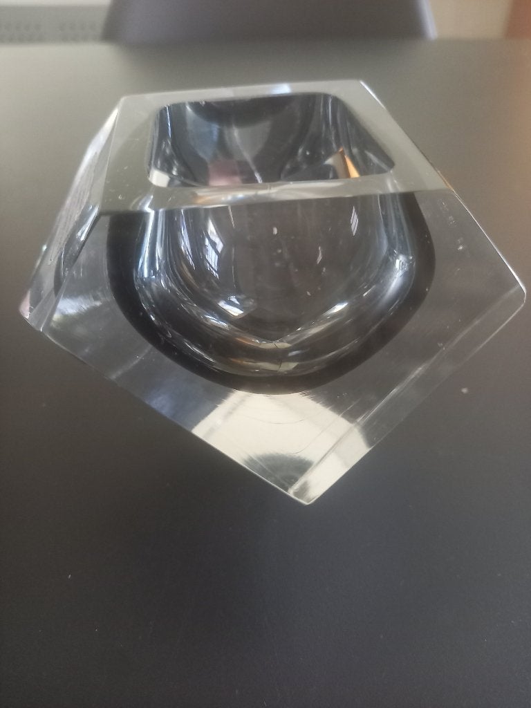 Murano sommerso Flavio Poli diamand cut jarenb60/70, Ophalen of Verzenden