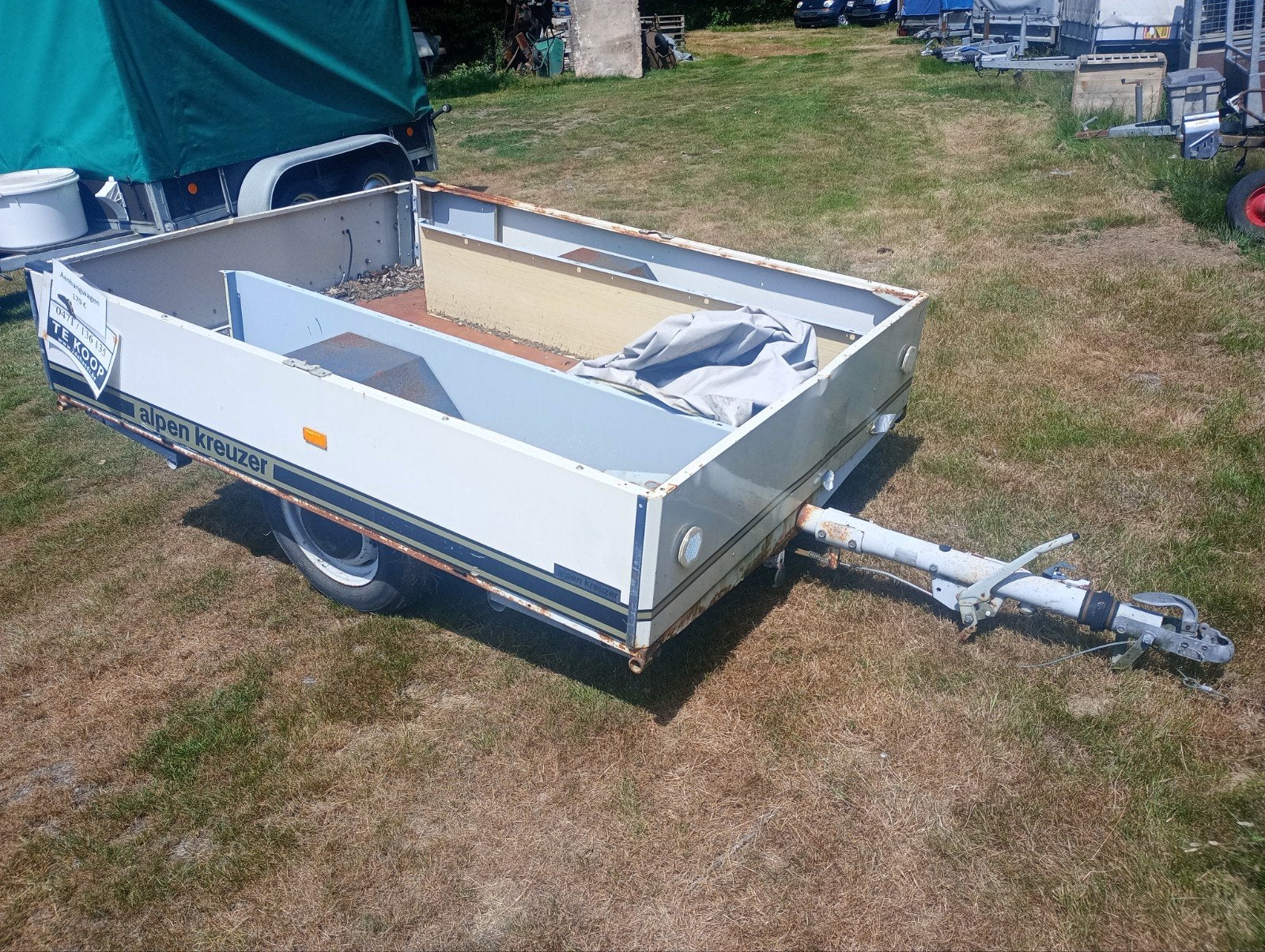 Aanhangwagen ex camping car, Auto diversen, Aanhangers en Bagagewagens, Ophalen, Gebruikt
