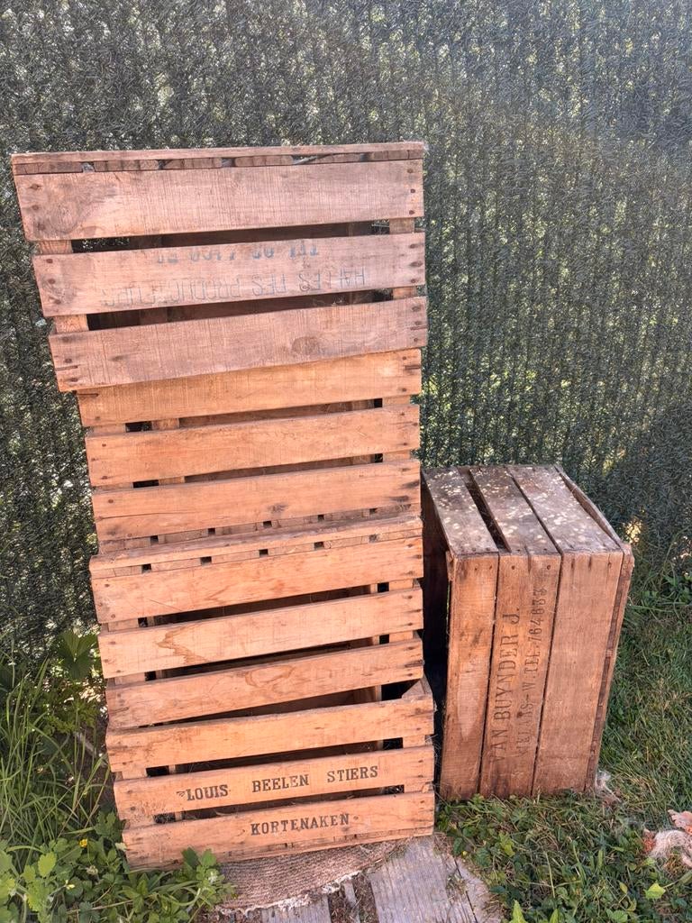 Oude fruitkisten, Tuin en Terras, Terrasdelen en Vlonders, Gebruikt, Hout, Ophalen