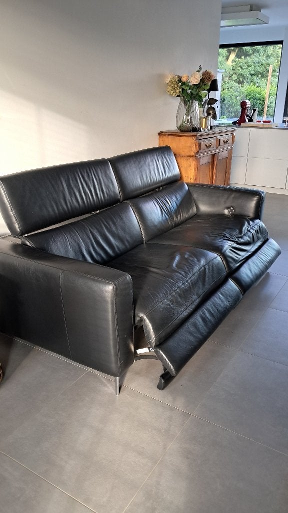 Lederen 3-zit met relaxfunctie Natuzzi, Ophalen, Gebruikt, Driepersoons, Leer