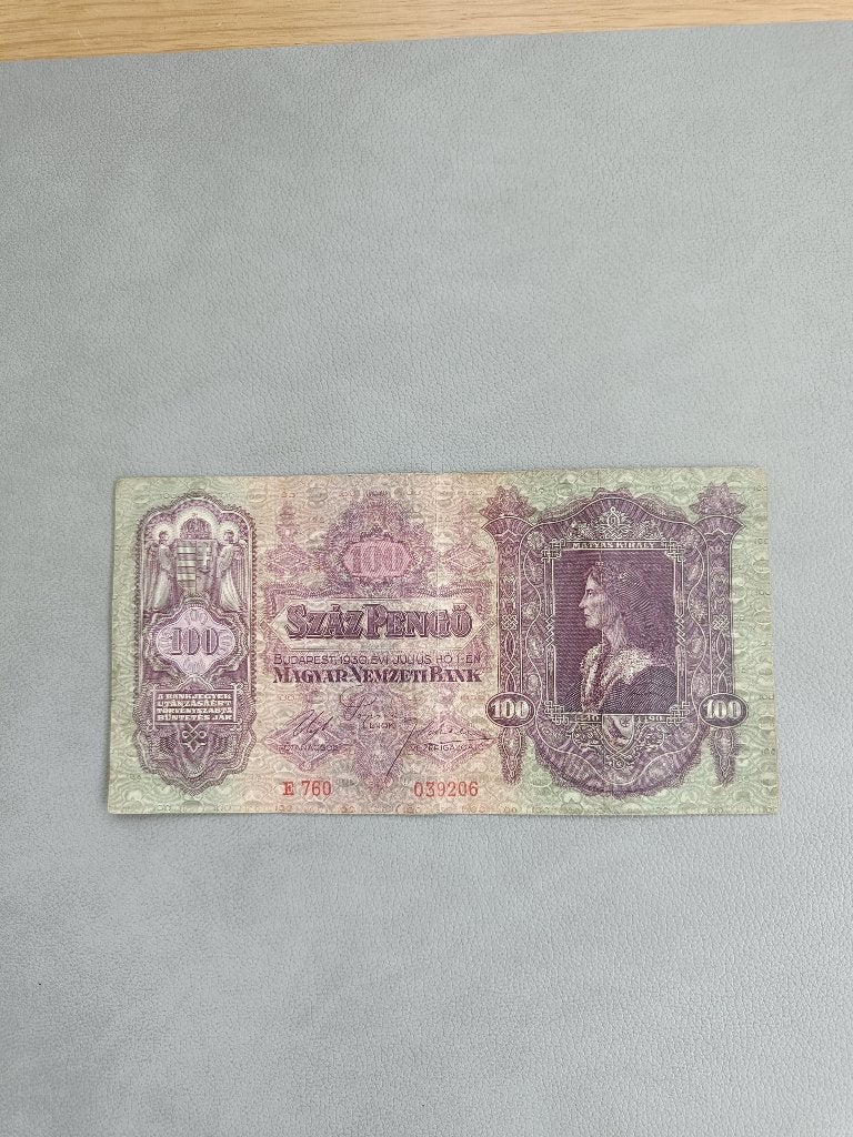 Bankbiljetten Hongarije. Száz Pengö. 100 Pengö., Enlèvement ou Envoi, Hongrie, Billets en vrac