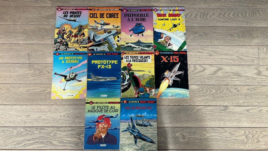 BUCK DANNY – n8 à 39 (1973 à 1976) + n44 (1994), Ophalen of Verzenden, Zo goed als nieuw