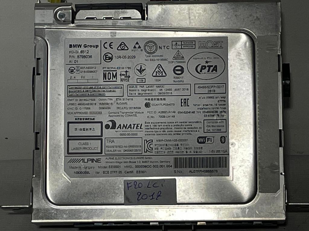 Modules radio 8798036 BMW F20 LCI, C, C, Audi, Enlèvement