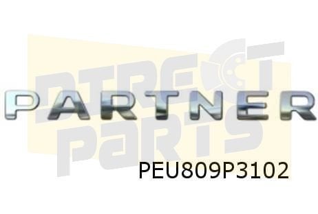 Peugeot Partner (-8/12) embleem tekst ''Partner'' achterklep, -, Verzenden, -, Nieuw
