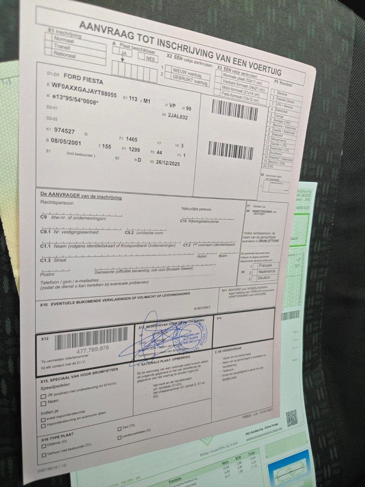 Ford Fiesta 2001 – Benzine – gekeurd voor verkoop, Auto's, 1299 cc, Zwart, 5 deurs, Particulier