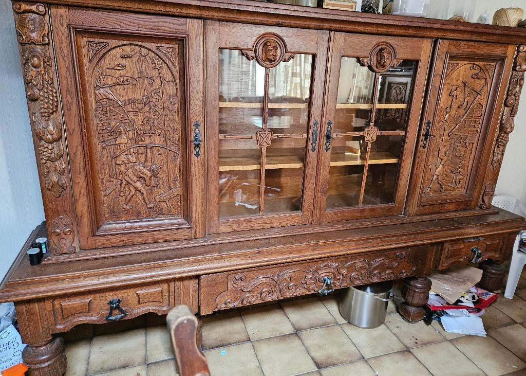 Lange kast en kleine kast, Antiek en Kunst, Ophalen