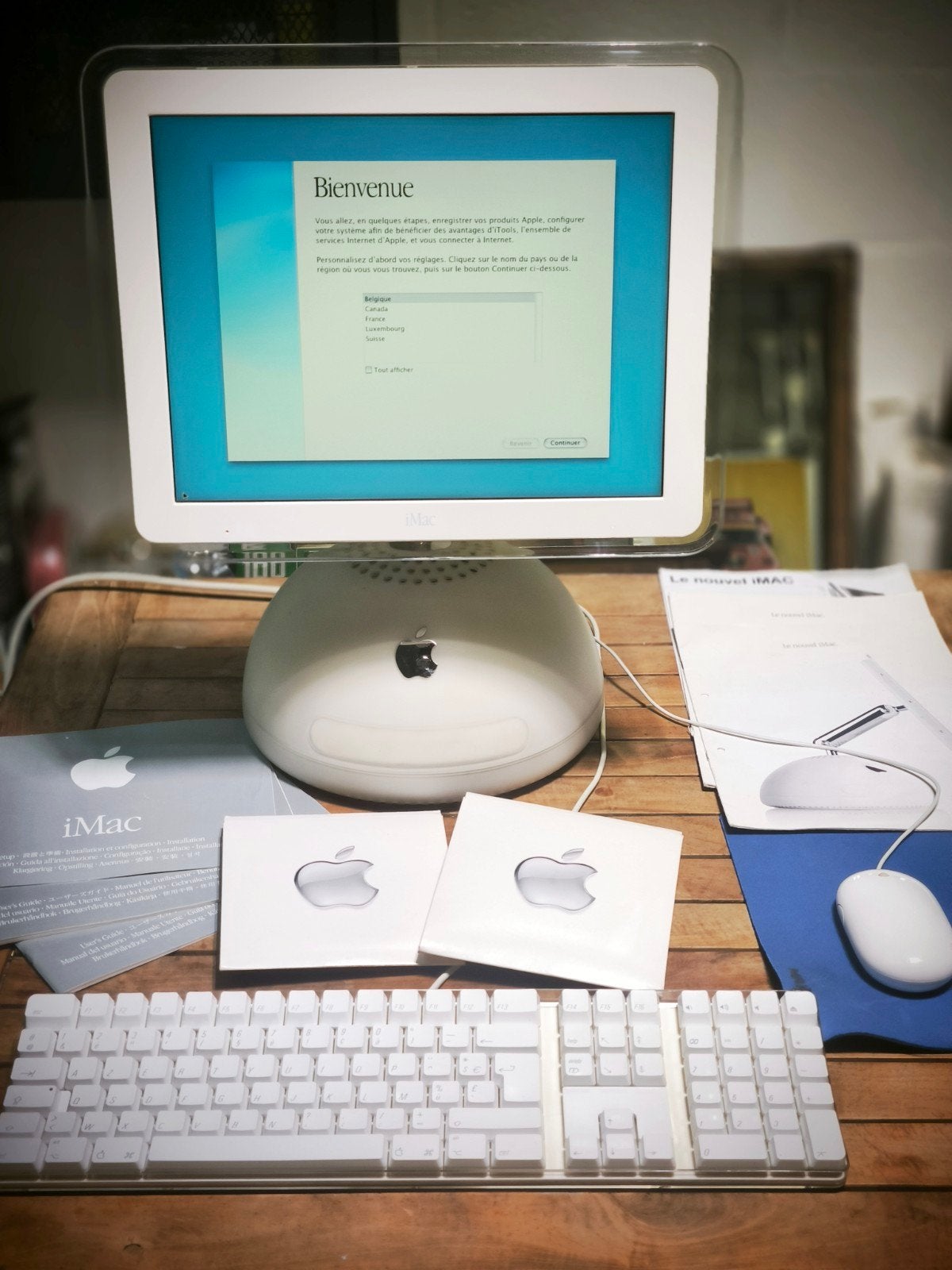 Apple iMac - G4 Sunflower Mac OSX - 700 MHz PowerPC (G4), Computers en Software, Apple Desktops, Gebruikt, Minder dan 4 GB, IMac