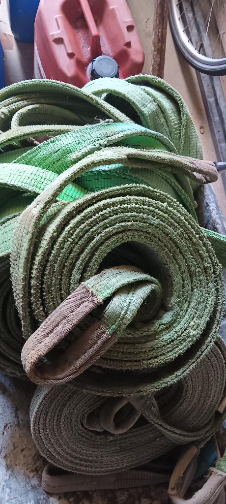 hijsbanden 2 ton 6meter, Doe-het-zelf en Bouw, Lieren en Takels, Ophalen, Gebruikt, Handmatig
